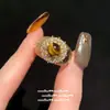 Joyas: Pulsera de Bolas de la Fortuna de Piedra Ojo de Tigre de Alta Resistencia, Conjunto de Collar de Girasol con Piedra Ojo de Tigre Chapado en Oro Incrustado con Diamantes Maillard