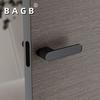 Cerradura ecológica para puerta de dormitorio, cerradura ecológica minimalista para puerta de interior, cerradura de puerta de madera, cerradura de succión magnética gris, manija de puerta silenciosa