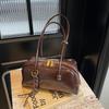 Bolsa Tote Retrô de Textura High-End Feminina 2024 Outono e Inverno Casual Versátil Bolsa de Ombro Bolsa de Mão de Grande Capacidade