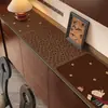 Armário de Sapatos Retrô Estilo Americano, Tapete para Armário de Entrada, À Prova d'Água e de Óleo, Tapete Longo para Mesa de Gabinete de TV Sem Lavagem, Tapete para Aparador Estilo Vintage