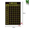 Versão chinesa e inglesa gráfico de pontos de grupo magnético rosto sorridente elogio grande flor vermelha ímã quadro magnético quadro branco magnético