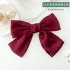 Horquilla de doble cara negra con diseño de tiburón para el pelo de princesa, horquilla para el pelo con lazo grande para mujer, accesorios para el cabello