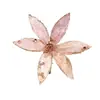 Flores Artificiais de Natal Venda Quente com Glitter Decorações de Árvore de Natal Flores de Decoração de Feriado Decoração de Natal Flores Artificiais Decoração
