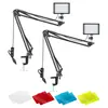 Luz de Preenchimento LED Fotografia Luz de Preenchimento Luz para Foto de Beleza Suporte Telescópico de Mesa Suporte de Chão Luz de Preenchimento para Sala de Transmissão ao Vivo