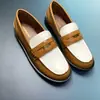 ¡Encuentra Stock de Fábrica! Mocasines Retro Británicos de Moda y Versátiles en Cuero Envejecido con Monedas Doradas Pequeñas, Tacones Gruesos y Suelas Gruesas