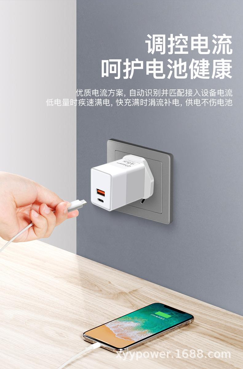 氮化镓PD45W智能独立C25W+A18W英规