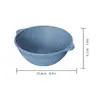 Cesta de Fermentación de Pan Transfronteriza, Cesta de Fermentación Redonda de Acero Inoxidable y Silicona, Plegable y Portátil, Se Puede Usar en el Microondas, Haciendo el Horno Multifuncional