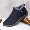 Zapatos de algodón invierno transfronterizos TEMU botas de nieve talla grande poliuretano más terciopelo engrosados botines protección contra el frío al aire libre cálidos zapatos de algodón
