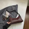 Shuai Mijia 2026 Bolso de Hombro Tejido Nuevo y Elegante con Patrón de Empanada para Mujer, Bolso de Hombro de Moda con Personalidad para Viajes Diarios, Bolso de Axila, Bolso de Mano