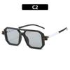 Gafas de sol de moda de doble puente transfronterizas, gafas de sol de celebridad en línea para mujeres europeas y americanas, gafas de sol para hombres 2024