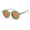 Gafas de sol redondas estilo coreano para bebé Gafas personalizadas para niños UV400 Anti-UV Gafas de sol esmeriladas de moda para mujer y bebé