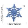 Patch de Tecido Graffiti Azul Inverno Aplique para Roupas Decoração Série Acessórios de Natal Transfronteiriços Natal Selo Bordado à Máquina