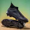 Zapatillas de fútbol de caña alta para hombre y mujer, tacos largos, antideslizantes para adultos, zapatillas de entrenamiento para jóvenes estudiantes, resistentes al desgaste, venta al por mayor de fábrica