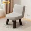 Silla pequeña para el hogar con respaldo, taburete pequeño de madera maciza, asiento bajo pequeño para sala de estar, taburete bajo resistente y duradero, reposapiés para niños