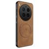 Adecuado para Funda Magnética para Teléfono con Patrón Nappa Rayo Vivo X300Pro X300 Funda Protectora Magnética Anticaídas con Patrón de Cuero