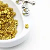 Bolsa de ouro antiga cor dourada conta de moeda oca DIY acessórios feitos à mão material de conta para colar pulseira