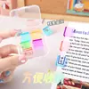 Clips de Empuje de Colores Caramelo, Clips de Empuje Transparentes de Colores, Clips para Guardar Papel de Prueba, Clips Pequeños para Fijar Documentos, Clips para Papel