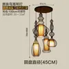 Nova gaiola de pássaro de ferro estilo chinês cafeteria bar luminárias americana criativa restaurante de chá escada lustre Iluminação nobre