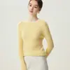 Suéter Pulôver de Veludo Centenas de Cores Falso Duas Peças 100% Caxemira Gola Redonda Color Block Outono Inverno Novo Camada Base Simples Roupa de Baixo