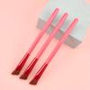 Gran Oferta Brocha Angulada para Cejas con Mango de Madera, Corrector Estéreo Multifuncional, Brocha de Maquillaje Portátil para la Línea del Cabello, Brocha Cuadrada para Cejas Salvajes