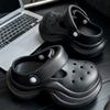 Zuecos de Suela Gruesa para Mujer, Uso Exterior de Verano, Nuevo Estilo 2026, Sandalias Cerradas de Plataforma que Aumentan la Altura, Pantuflas Lindas para Mujer