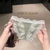 Bragas Femeninas Sexy de Encaje con Entrepierna Extendida, Nuevas de Verano 2026 Transparentes Caladas de Triángulo con Entrepierna de Algodón Puro