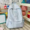 Mochila xadrez simples estilo coreano, casual e versátil, leve, adequada para estudantes do ensino médio, para a escola, deslocamento e viagens