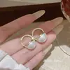Brincos Super Brilhantes de Prata 925 com Pino, Personalizados com Zircônia Total, Estilo de Luxo Leve de Alta Qualidade, Brincos Populares, Acessórios de Orelha de Moda Elegantes e Requintados para Mulheres