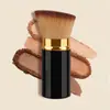 Popular brocha de maquillaje retráctil portátil, brocha para colorete Cangzhou, brocha para polvos, brocha para polvos sueltos, herramienta de maquillaje multifuncional en stock