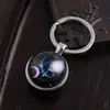 Versión Cielo Estrellado de Cristal Llavero de las Doce Constelaciones Luminous Llavero de Piedra del Tiempo Llavero de Capricornio Llavero de Acuario