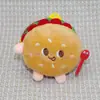 Pingente de gato blush chaveiro de pelúcia coração de menina fofa pingente de bolsa mercadoria de banca de atacado