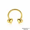 Anillo de Nariz Retro de Acero Inoxidable Moode Street Anillo para Hélice de Oreja Luna Serpiente Anillo Margarita Anillo Sin Costura Pendientes de Cadena Comercio Exterior