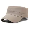 Gorra Hombres Primavera y Otoño Nueva Gorra Plana Sombrero de Sol para Exteriores Versátil Casual para Exteriores Gorra de Pico para Mediana Edad y Personas Mayores