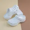 Zapatos con Agujeros tipo Nube para Mujer 2026 Verano Nuevas Sandalias de Exterior Suela Gruesa Antideslizantes Tendencia Celebridad de Internet Sandalias de Playa