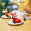 Enfeites de Novo Estilo, Enfeites Criativos para Casa, Enfeites de Raposa de Desenho Animado, Enfeites de Artesanato em Vidro, Decorações para Mesa de Escritório