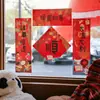 2026 Año Nuevo Pequeños Versos Pegatinas Festival de Primavera Carácter Creativo de Fortuna Pegatinas para Puerta Decorativas Personalizadas Pegatinas de Pared para Interiores