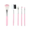 Pacote com cinco pincéis de maquiagem pincel para sombra pincel para blush pincel para batom pincel para sobrancelha pincel para cílios bastão para sombra ferramentas de maquiagem de beleza atacado geração