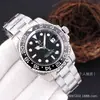 Reloj Mecánico Automático Completo Laojia Greenwich para Hombre Acero Inoxidable Cerámica Anillo de Coca Luminoso Resistente al Agua Reloj de Negocios