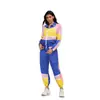 Roupas Conjunto de Fantasia de Dança Fantasia de Performance Anos 80 Jogo Nostálgico Uniforme de Torcedora Fantasia Cosplay Bidimensional