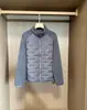 Ligera y cálida chaqueta básica versátil para el exterior, diseño de patchwork en las mangas, cuello alto, forro polar 13643