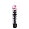 Productos para adultos al por mayor Vibrador de cristal Masturbación femenina AV Stick Pequeño Calvo Dragón Barba Stick Consolador de un solo choque