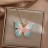 O Mágico de Oz Colar de Pérola Borboleta Feminino Novo Leve Luxo Atmosférico Corrente de Clavícula Acessórios de Pescoço com Franjas de Alta Qualidade Femininos