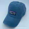 Gorra de moda europea y americana, gorra de béisbol lavada de marca de tendencia de verano, gorra casual vieja de visera curva, gorra de montaña bordada con protección solar