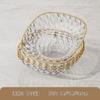 Silaiman Light Luxury Phnom Penh Diamond Bone Spitting Dish Lanche de qualidade alimentar doméstica Frutas secas Prato de frutas secas Prato de lanche de doces