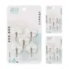 Zhenxin fabricantes mayoreo creativo simple gancho adhesivo pared sin clavos sin perforaciones 5 ganchos de plástico clásicos