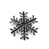 Broche de Copo de Nieve Navideño de Moda corsage de personalidad y temperamento pasador anti-luz pasador de cuello de diamante accesorios para traje y camisa
