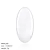 Cabujón Oval de Cristal Natural 15*30mm para Incrustación DIY en Collares Broches Accesorios de Fondo Plano Cabujón en Forma de Huevo de Piedra Semipreciosa