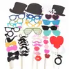 Suministro Transfronterizo Máscaras de Bienvenida para Bodas, Bigotes Divertidos, Decoración para Lugar de Fiesta Selfie, Set de 44 Piezas de Accesorios para Fotos