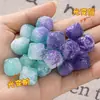 Contas Artesanais de Ágata Vermelha do Sul Mudam de Cor com Luz UV Leão Finamente Esculpido Pingente Ornamento Pendurado de Jade Sintético Acessórios de Contas Soltas para DIY
