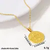 Collar con Colgante Ojo del Diablo Retro Europeo y Americano de Acero Inoxidable 304 Cadena para Clavícula de Lujo Ligero Nuevo de Nicho Oro de 18k